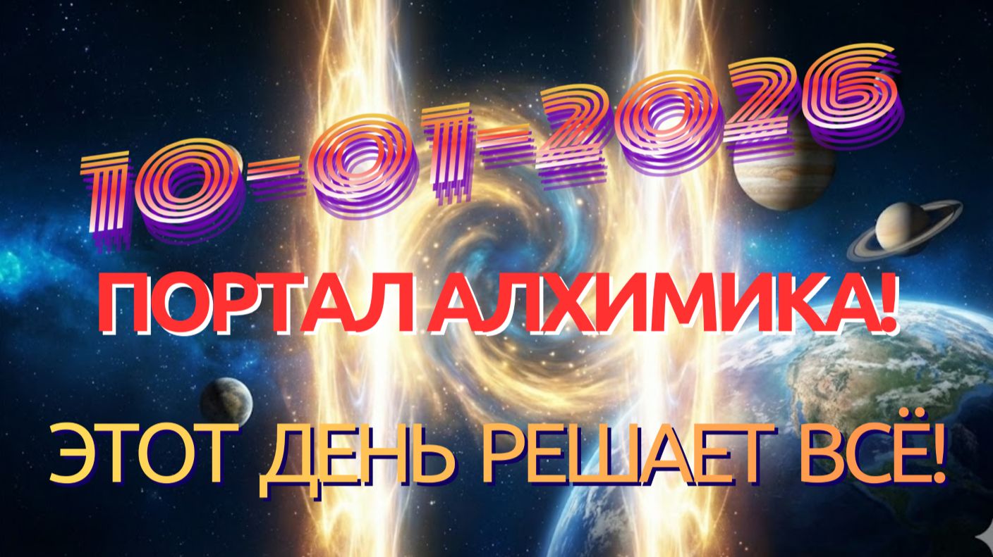 10.01.2026: ПОРТАЛ АЛХИМИКА! ЭТОТ ДЕНЬ РЕШАЕТ ВСЁ! #2026 смотреть онлайн