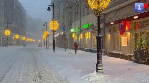 Москву накрыл снегопад: выпало больше половины месячной нормы осадков