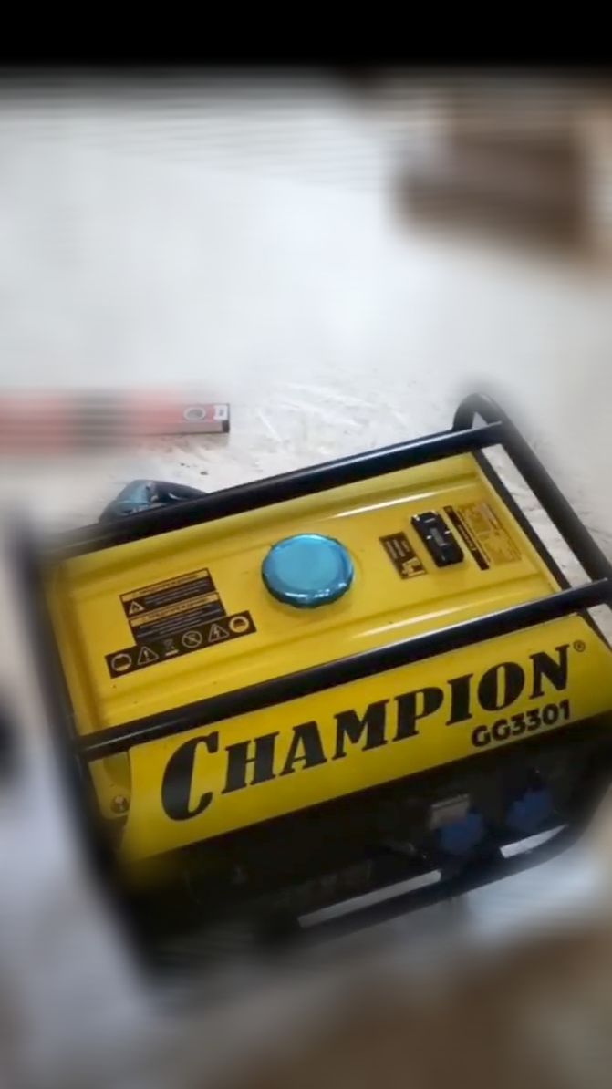 Генератор Чампион, как запускается в мороз... смотреть онлайн