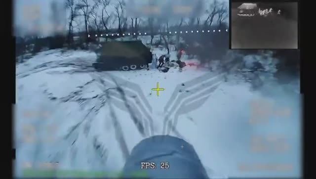 Операторы ИЦПБТ 'Рубикон' бьют по пехоте Всу 💥🇷🇺👊 смотреть онлайн