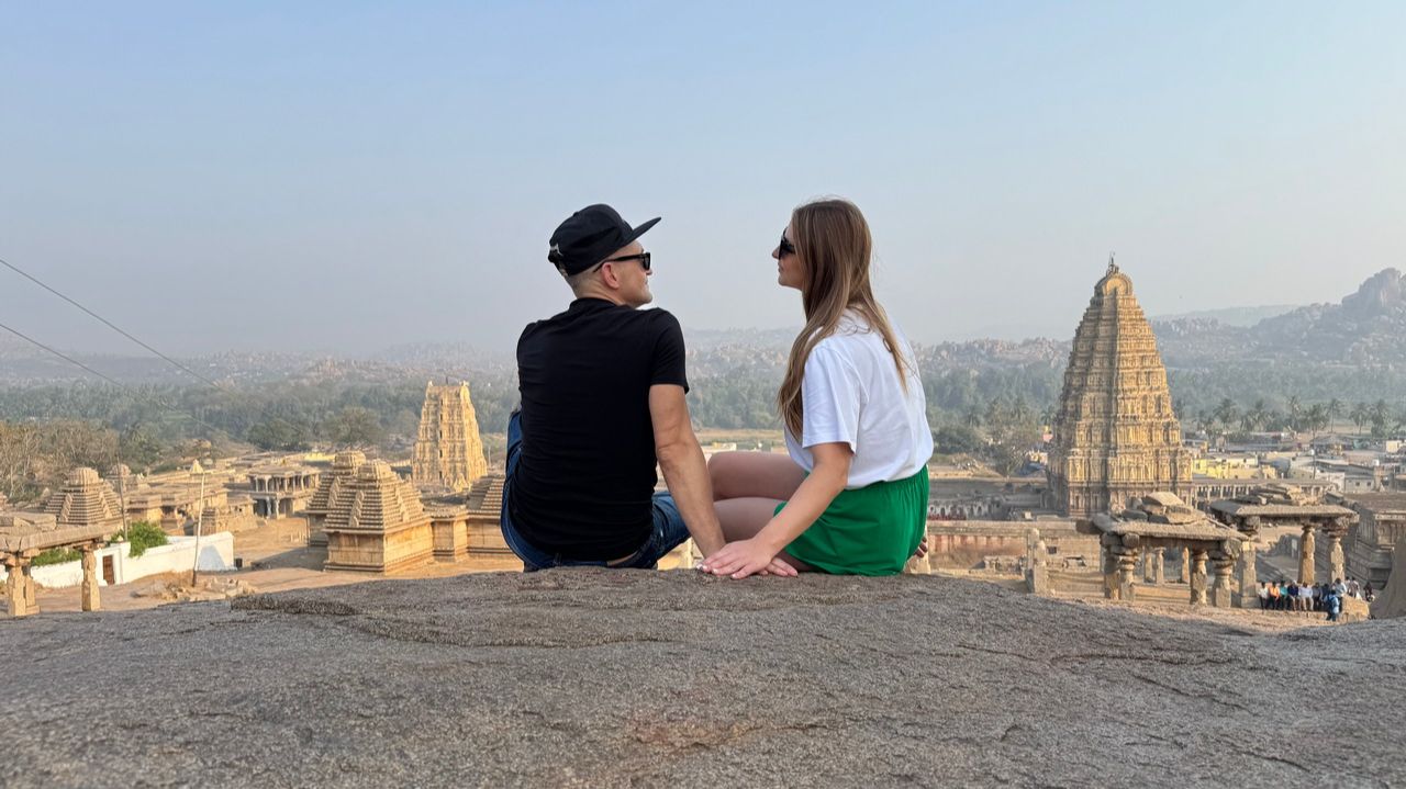 Хампи Храм Вирупакши Храм Виттхала Hampi Хампи индиянамотоцикле Виджаянагара  ПамятникиХампи