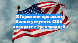 В Германии призвали Данию уступить США в вопросе с Гренландией