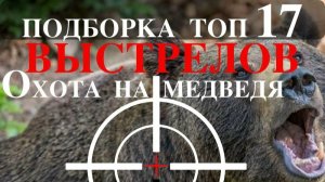 Охота на медведя - удачные  выстрелы!!!