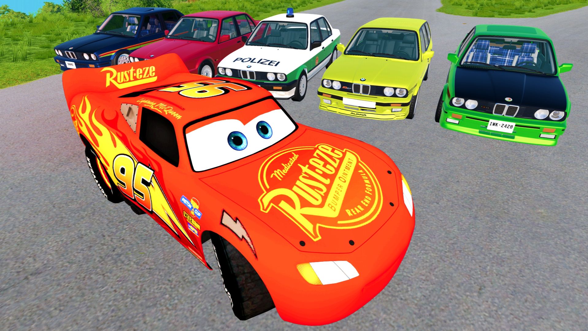 МУЛЬТИКИ ПРО МАШИНКИ: приключения на крутом СПУСКЕ — прыгаем и крутимся! смотреть онлайн