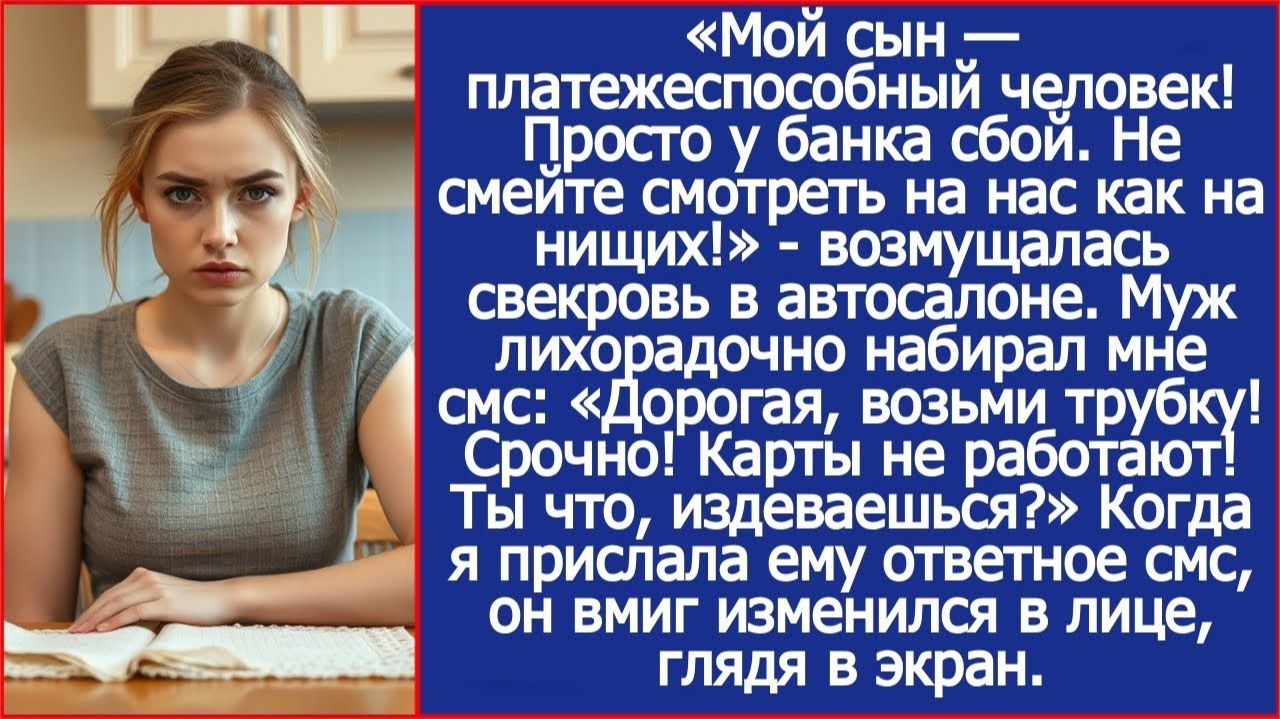 Дорогая, возьми трубку! Срочно! Карты не работают! | ИСТОРИИ ИЗ ЖИЗНИ | АУДИО РАССКАЗЫ смотреть онлайн