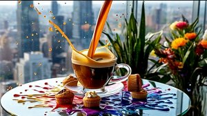 Магия кофе Атмосфера уютного утра Красивая музыка