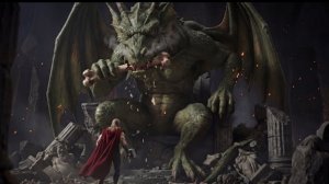 Тор против чудовища Финг Фан Фум.