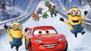 МОЛНИЯ МАКВИН и ДИНОЗАВРЫ! Самый неожиданный набор Тачек. Распаковка.