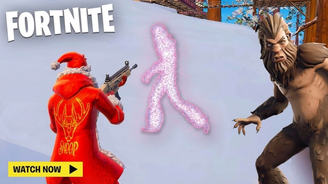 Баг ?? Встретили Снежного человека Невидимку в Фортнайте смотреть онлайн