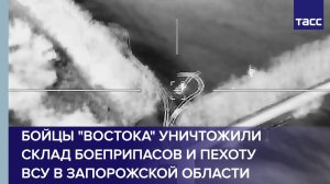 Бойцы "Востока" уничтожили склад боеприпасов и пехоту ВСУ в Запорожской области