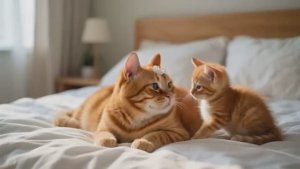 Мама-кошка заболела, но её маленький котёнок сделал нечто удивительное