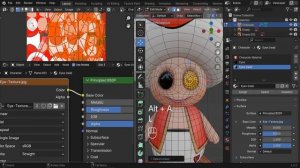 Урок 16. Текстура глаз в Blender 4.2