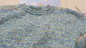 Джемпер ",Голубая дымка". СП "ВЯЖЕМ-ПОВЯЖЕМ-2"//2026 год