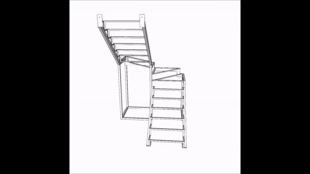 Лестница закрытого типа с забежными ступенями в КП Горки-Лэнд смотреть онлайн