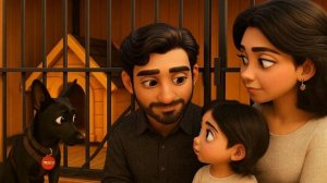 Семья с собакой