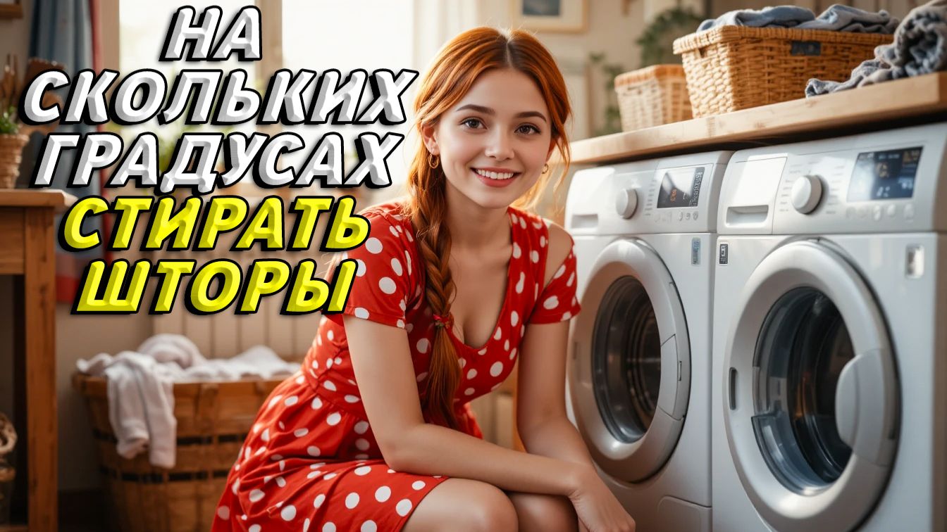 На скольких градусах стирать шторы смотреть онлайн