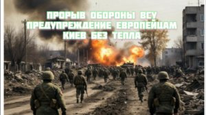 Новости СВО Сегодня-прорыв обороны ВСУ Предупреждение Европейцам  Киев без тепла