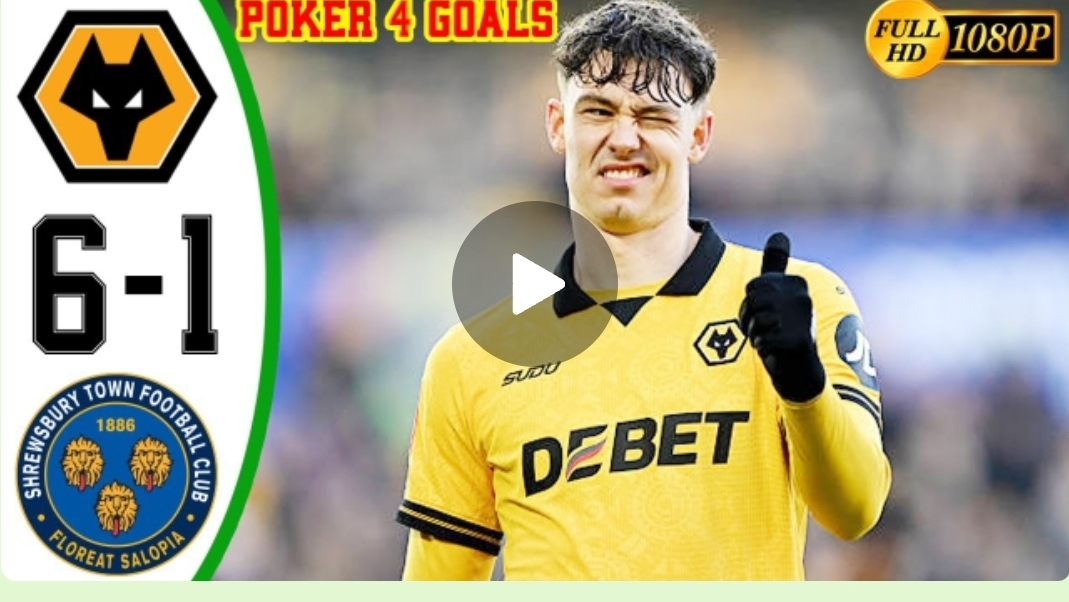 «Волки» против «Шрусбери Таун» 6:1 — Все голы и основные моменты — Кубок Англии 2026 HD 🎬 1080p