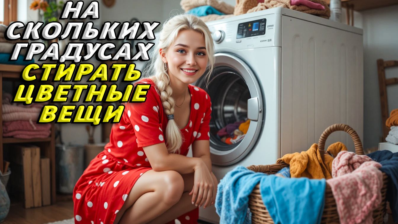 На скольких градусах стирать цветные вещи смотреть онлайн