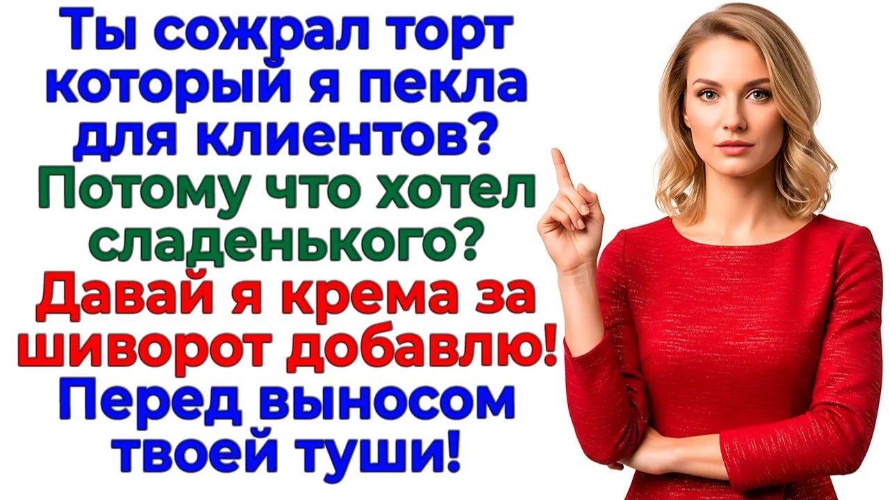 Муженек хотел сладкого! Получил торт за шиворот и чемодан! | Семейные Драмы | Жизненные Истории смотреть онлайн