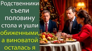 Родственники съели половину стола и ушли обиженными, а виноватой осталась я