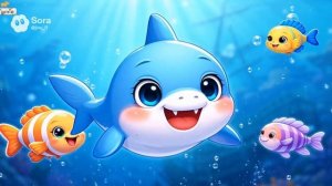 ДЕТСКАЯ ПЕСЕНКА ПРО АКУЛЕНКА ТУ-РУ-РУ-РУ. ДЕТСКИЙ МУЛЬТИК ДЛЯ МАЛЕНЬКИХ ДЕТЕЙ.