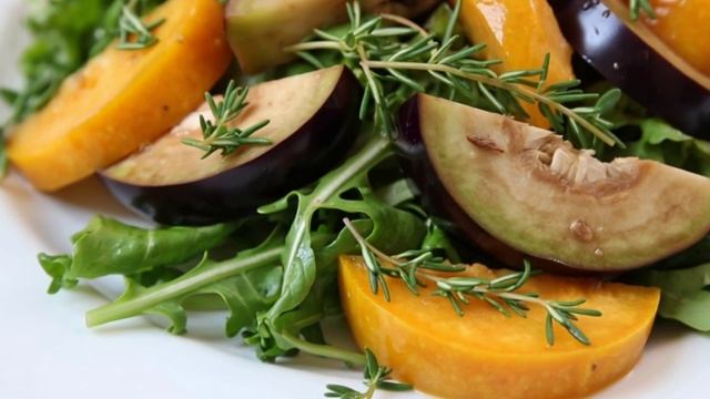 САЛАТ С ТЫКВОЙ И БАКЛАЖАНАМИ