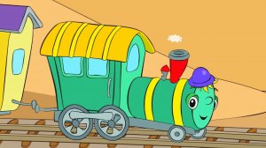 Развивающие и Обучающие песенки для детей. Песенка про паровоз