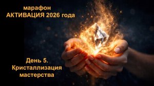 Марафон  «АКТИВАЦИЯ 2026 года». День 5. Кристаллизация мастерства.