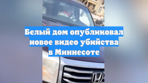 Белый дом опубликовал новое видео убийства Рене Николь Гуд в Миннесоте