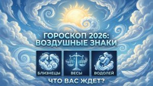 ГОРОСКОП НА 2026г. Для знаков Воздуха: Близнецы, Весы, Водолей  |Таро гадание|Таро Божена|Тароскоп