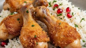 Куриные голени с рисом