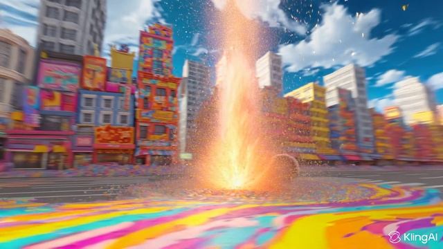 Индюк в центре красочного улицы смотреть онлайн