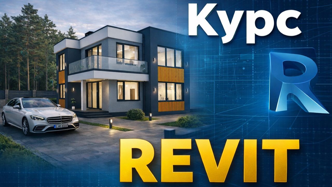Современный дом в REVIT | Архитектурное проектирование | Курс REVIT смотреть онлайн