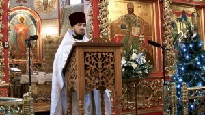 Рождественское послание Патриарха Кирилла огласил клирик храма протоирей  Владимир  Великий.  2026 г