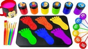 ИГРАЕМ В СЛАЙМЫ ЗАЛИВАЕМ ЦВЕТНЫЕ СЛЕДЫ ВИДЕО ДЛЯ ДЕТЕЙ ДЕТСКИЙ КАНАЛ ИГРАЛКИ-ЗАЛИПАЛКИ