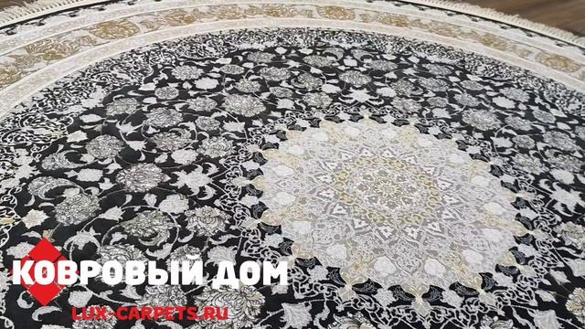 Ковер круг Pers Isfahan G142 Grey смотреть онлайн