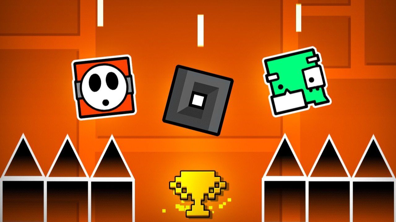Гонка НА ДРОППЕРАХ в Geometry Dash! смотреть онлайн