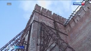 Как проходит реставрация самой разрушенной башни Смоленской крепостной стены