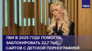 ЛБИ в 2025 году помогла заблокировать 22,7 тыс. сайтов с детской порнографией