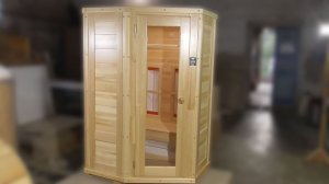 Видеообзор двухместной кедровой ик-сауны и скамейка-сундучок
