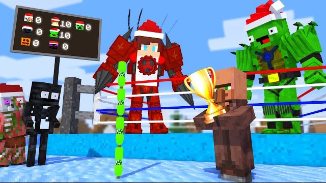 Мобы против Титана в Майнкрафте, новый ЧЕЛЛЕНДЖ смотреть онлайн