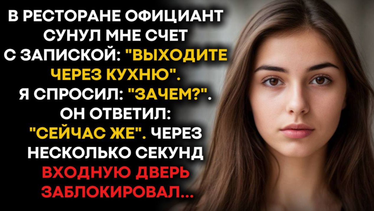 В ресторане официант прошептал: «Иди через кухню», — и выход оказался заблокирован. смотреть онлайн