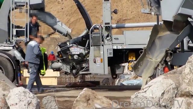 6.6.Работа миксера  с бетононасосом