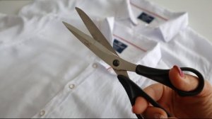 Купила две льняные мужские рубашки на распродаже по 700 рублей и превратила их в модное платье