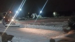 Очистка парковки от снега