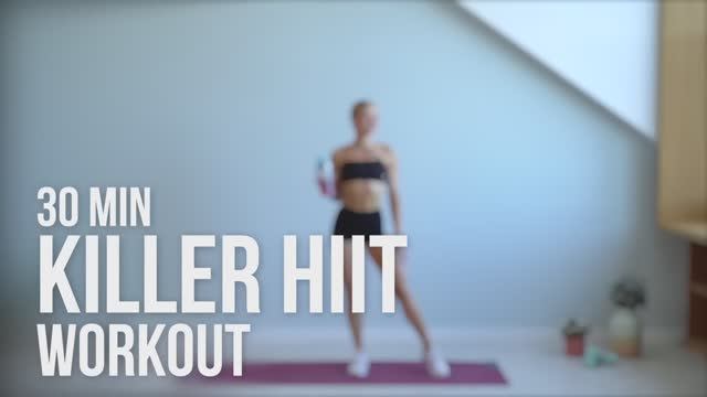 30 MIN MILITARY MONDAY KILLER HIIT - No Repeat, No Equipment Home Workout смотреть онлайн