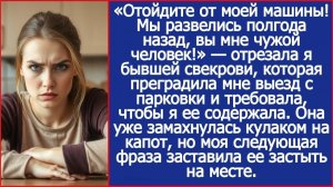 Отойдите от моей машины! Мы развелись полгода назад, вы мне чужой человек! | ИСТОРИИ ИЗ ЖИЗНИ