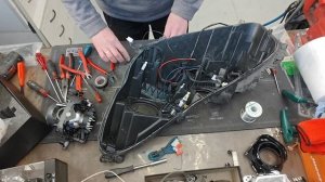 Ford Kuga 2018 AFS intellect Установка светодиодных модулей Aozoom X5 .