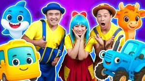 Синий Трактор и яйца с сюрпризом | Детские песни для детей и малышей